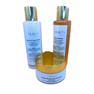 Nettoyant, Sérum et crème visage éclatante